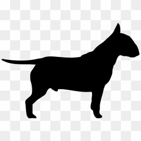 English Bull Terrier Silhouette, HD Png Download - dog .png