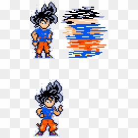 Ultra Instinct Goku Pixel Art, HD Png Download - ultra instinct goku png