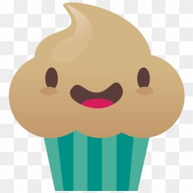 Cute Choco Cupcake, HD Png Download - cute cupcake png