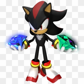 Shadow The Hedgehog With Chaos Emerald, HD Png Download - chaos emerald png