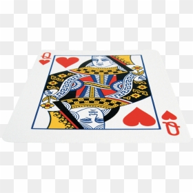 Queen Of Hearts Card Art Png, Transparent Png - poker cards png