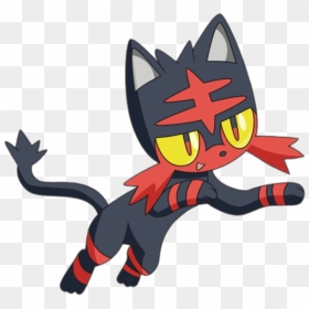 Sun And Moon Pokemon Litten, HD Png Download - red pokemon png