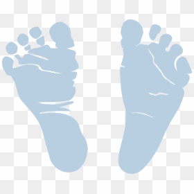 Baby Boy Feet Clipart, HD Png Download - baby footprint png