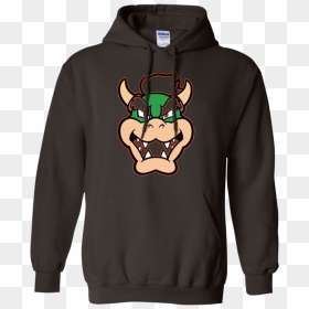 Nintendo Super Mario Bowser Pocket Face Graphic T-shirt - Thrasher Hoodie Png, Transparent Png - mario face png