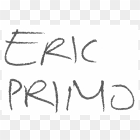 Eric Primo - Handwriting, HD Png Download - ripped notebook paper png