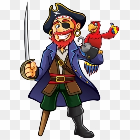 Download Privateer Piracy Royalty-free Hook Captain - Cartoon Pirate Captain, HD Png Download - pirate hook png