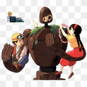 Anime, Boy, And Brown Image - Castle In The Sky Png, Transparent Png - studio ghibli png