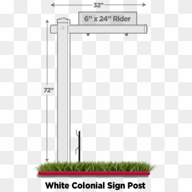 Colonial Sign Post - Real Estate Signs 30 X 24, HD Png Download - real estate sign png