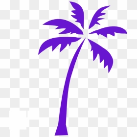 Purple Tree Clipart Png Royalty Free Library Palm Tree - Palm Tree Free Transparent, Png Download - royalty png