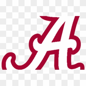 Logo University Of Alabama Crimson Tide White A Red - Alabama Football Logo Png, Transparent Png - university of alabama logo png