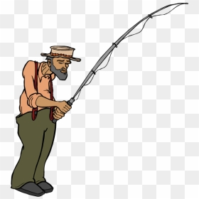 Transparent Fisherman Clipart - Cartoon Fisherman Transparent Background, HD Png Download - man fishing png