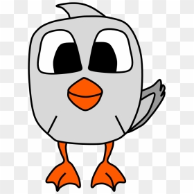 Goose, Big Eyes, Cartoon Animal - Portable Network Graphics, HD Png Download - big eyes png