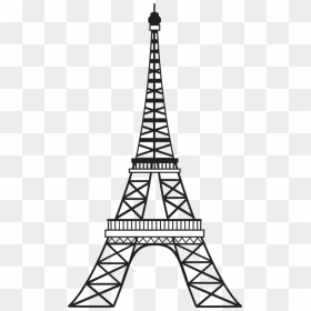 Eiffel Tower Clipart Black And White - Eiffel Tower Clip Art, HD Png Download - png tumblr transparent love