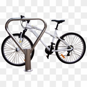 Hybrid Bicycle, HD Png Download - bike rack png