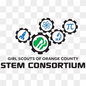 Leading Oc Companies And Girl Scouts Join Forces To - Girl Scouts Stem Logo, HD Png Download - girl scout logo png