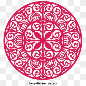 Round Ornament Free Vector, HD Png Download - ornament vector png