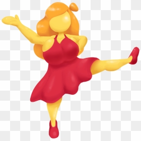 Dancing Girls Emoji Png - Animated Happy Dance Emoji, Transparent Png - vhv