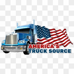 Logo - Wavy American Flag Drawing, HD Png Download - international truck logo png