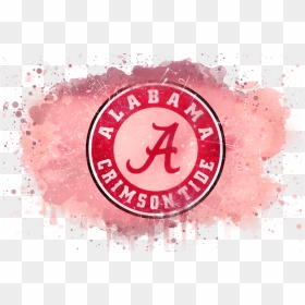 College Watercolor Logos - Alabama Crimson Tide, HD Png Download - university of alabama logo png