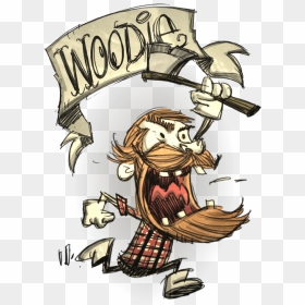 Transparent Afeitarse Clipart - Don T Starve Characters Woodie, HD Png Download - don't starve png