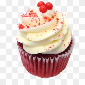 Cupcake Red Velvet Cake Frosting & Icing Cheesecake - Red Velvet Cupcake Clipart, HD Png Download - cute cupcake png