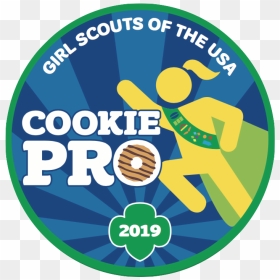 Cookie Pro Patch - Circle, HD Png Download - girl scout logo png