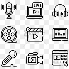 Free Png Audio And Video 50 Icons , Png Download - Audio Video Icon Png Free, Transparent Png - video icons png