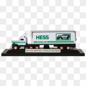 2006 Miniature Hess 18 Wheeler & Racer - 2006 Mini Hess Truck, HD Png Download - 18 wheeler png