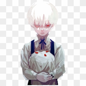 White Hair Anime Kid, HD Png Download - tokyo ghoul kaneki png