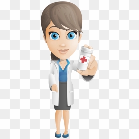 Doctor Vector Png - Female Doctor Cartoon Vector Free, Transparent Png - doctor clipart png