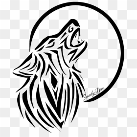 Wolf Tattoo Png - Wolf Tattoos Png Transparent, Png Download - tribal wolf png