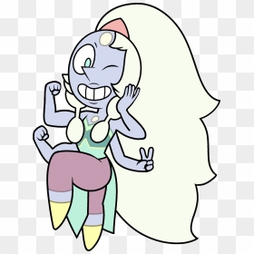 This Opal From Steven Universe Is Easy To Draw - Opal Steven Universe Chibi, HD Png Download - steven universe logo png