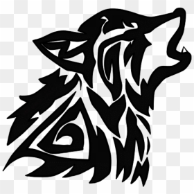 Wolf Tribal Drawing At Getdrawings - Tribal Wolf Transparent Background, HD Png Download - tribal wolf png