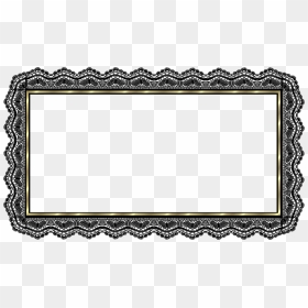 Picture Frames Clip Art - Rectangle Transparent Background Lace Frame, HD Png Download - lace frame png