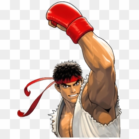 Ryu Cartoon Illustration Muscle - Tatsunoko Vs Capcom Ultimate All, HD Png Download - ryu hadouken png