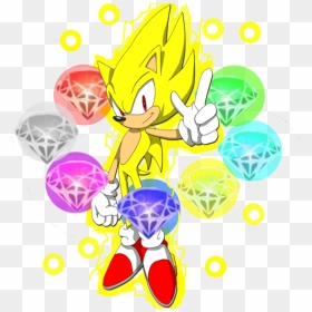 Sonic And Chaos Emeralds, HD Png Download - chaos emerald png