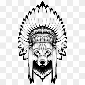 Nevermore-ink 186 11 Wolf By Quidames - Native American Wolf Design, HD Png Download - tribal wolf png