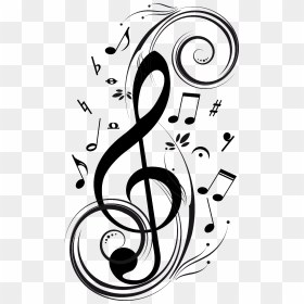 Musical Symbol Vector Material Png Download - Music Note Corner Border, Transparent Png - nota musical png