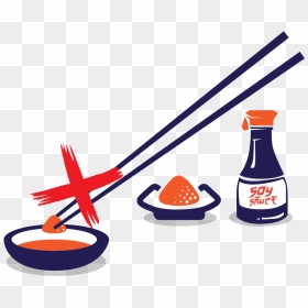 Do Not Mix Wasabi With Soy Sauce Clipart , Png Download, Transparent Png - soy sauce png