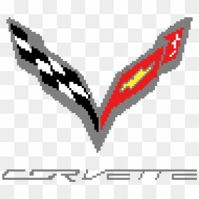 Corvette Logo Pixel Art, HD Png Download - corvette logo png