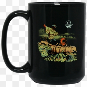 Calvin And Hobbes Star Wars Mug Wok This Way Coffee - Camisa Calvin E Haroldo, HD Png Download - calvin and hobbes png