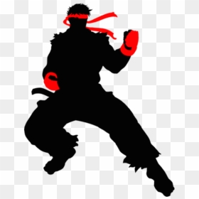 Illustration For Article Titled The Beauty Of Istreet - Ryu Street Fighter Silhouette, HD Png Download - ryu hadouken png