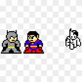 Pixel Art, HD Png Download - batman vs superman png