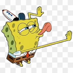 Transparent Bob Clipart - Spongebob Lick Transparent, HD Png Download - spongebob face png