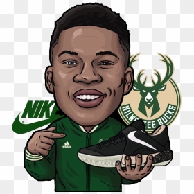 The Shirt Itself Is Made To Last - Antetokounmpo Art, HD Png Download - milwaukee bucks logo png