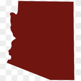 Arizona Outline Png - Red Outline Of Arizona, Transparent Png - arizona outline png