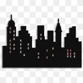 New York City Silhouette Skyline Image Illustration - Simple City Silhouette, HD Png Download - city background png