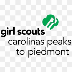 Girl Scouts Peaks To Piedmont Logo Girl Scouts - Girl Scouts Nc Coastal Pines, HD Png Download - girl scouts logo png