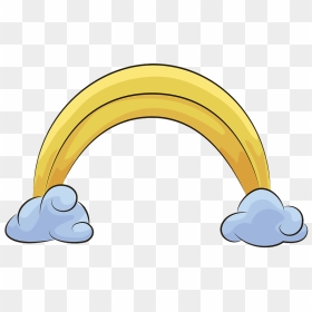 Clouds And Rainbow Clipart, HD Png Download - rainbow clipart png