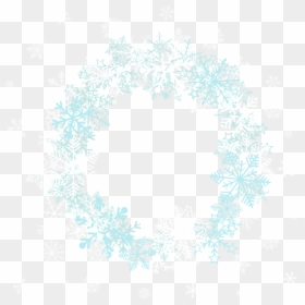 Snowflake Border Frame Png Clipart , Png Download - Circle Snowflake Border Png, Transparent Png - border frame png